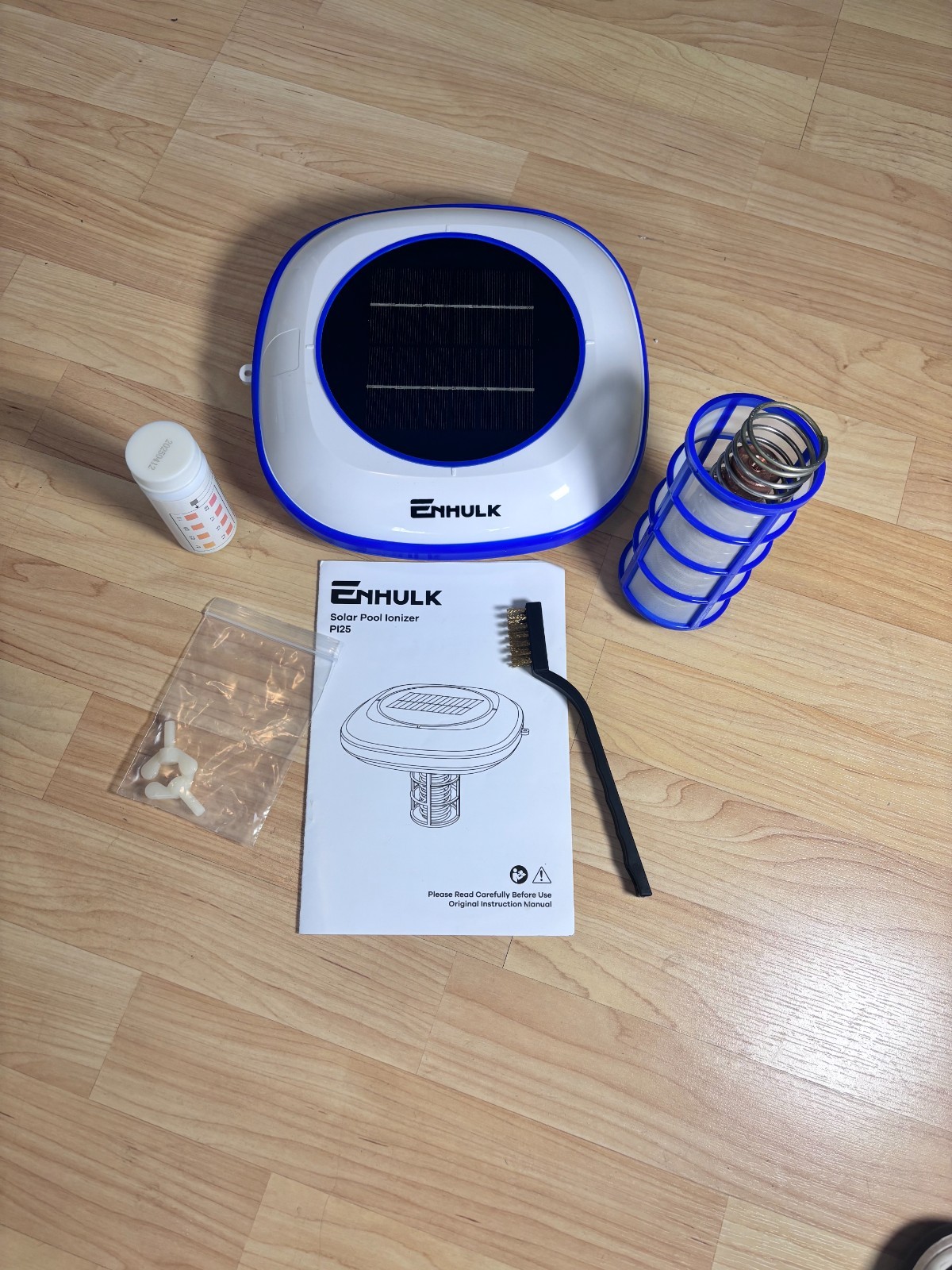 ENHULK P125 Solar Pool Ionizer - Eco-Friendly Water Purifier for Pools Up to 45, gallery