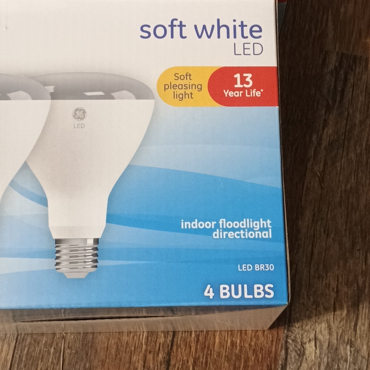 GE Soft White Dimmable 65 Watt Replacement LED Light Bulbs BR30 (4 Bulbs) 2boxes gallery