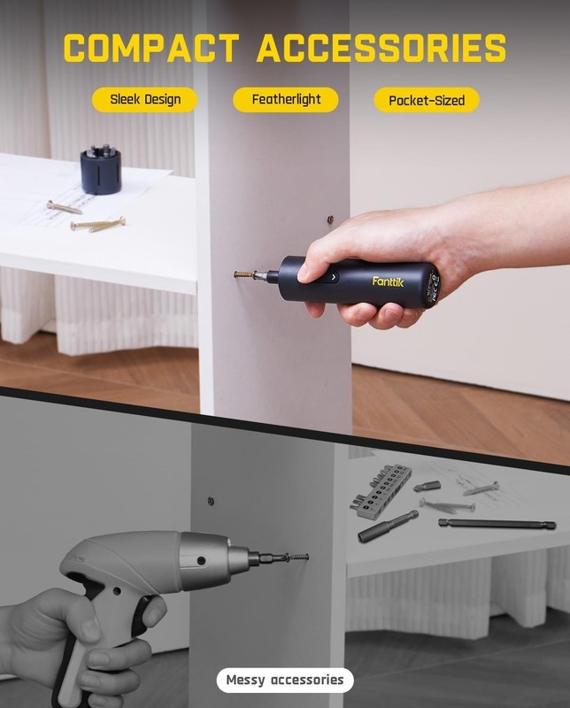 Fanttik S1 Capsule Cordless Screwdriver, Electric Screwdriver, Max 5 N.m, 320 RP gallery