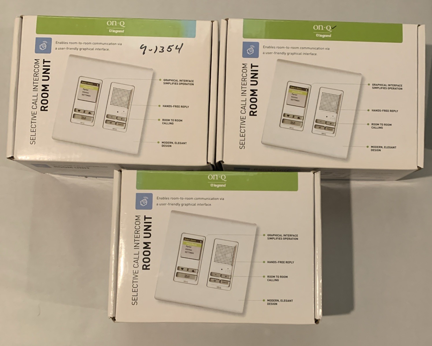 Legrand ON-Q IC5000 Intercom Room Unit White Open Box IC5000-WH - LOT OF 3 gallery