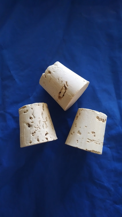 CORK stopper plug round tapered style crafts fishing lab wine all natural*1-1/2* gallery