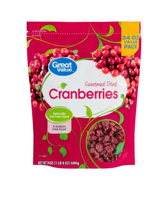 (2 pack) Great Value Sweetened Dried Cranberries, 24 oz gallery