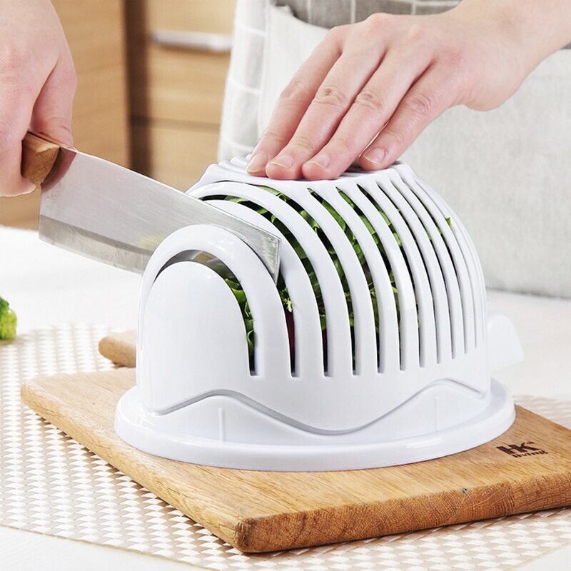 Quick Salad Maker Chopper Salad Cutter Bowl BPA-Free Healthy Meals and Salads gallery