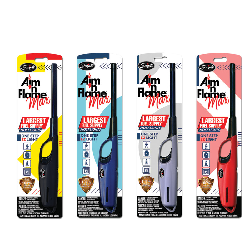 Scripto AIM 'N Flame Multi-Purpose Utility Lighter Random Color 12-lighters gallery