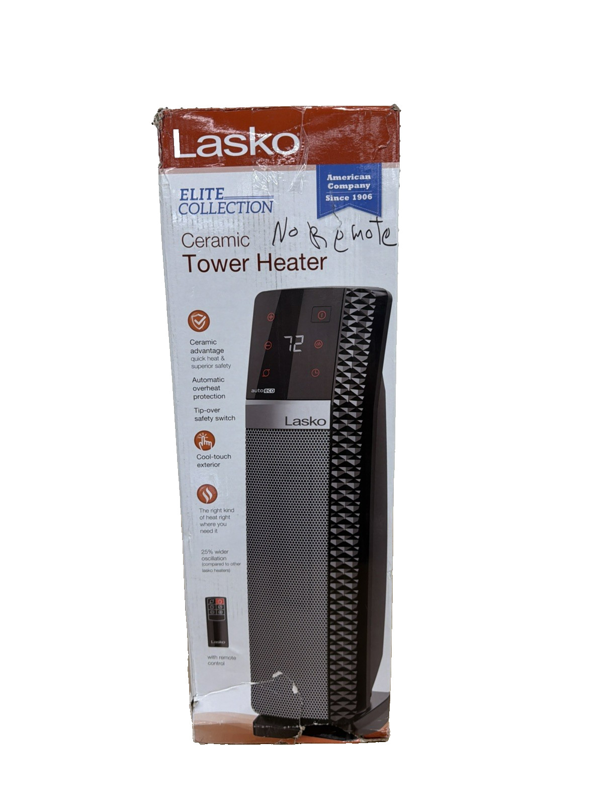 Lasko CT22495: Ceramic Tower Heater with 3 Settings “””NO Remote Control”” gallery