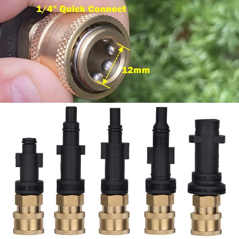 1/4'' Quick Hose Adapter Connector Foam Nozzle High Pressure Washer gallery