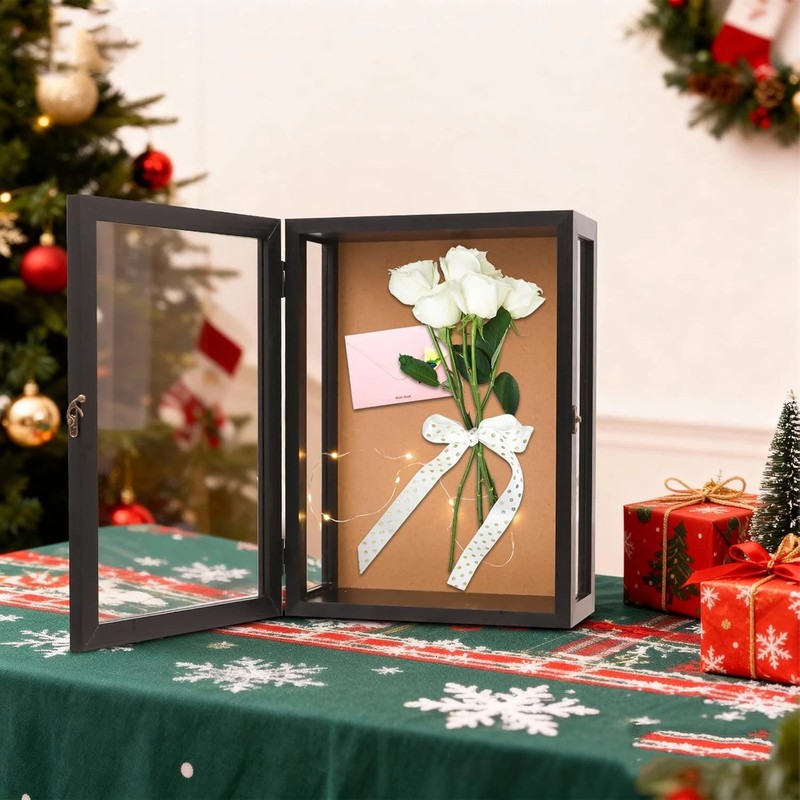 Black 11x15 Inch Deep Shadow Box Frame Wall Mounted Depth 5 In. Display Case New gallery