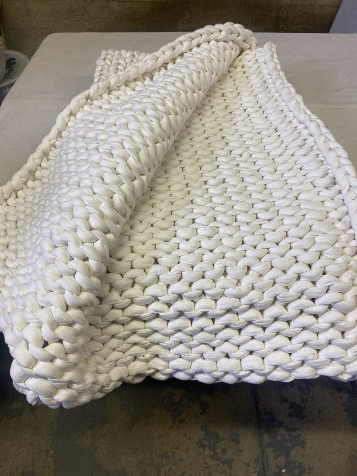 Bearaby Cotton Napper Throw 20 Lb Retail $299 Cloud ☁️ White gallery