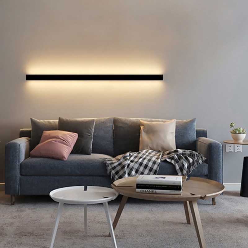 LED Wall Light Sconce Waterproof Outdoor Modern Lamp Exterior Lights Long Strip gallery