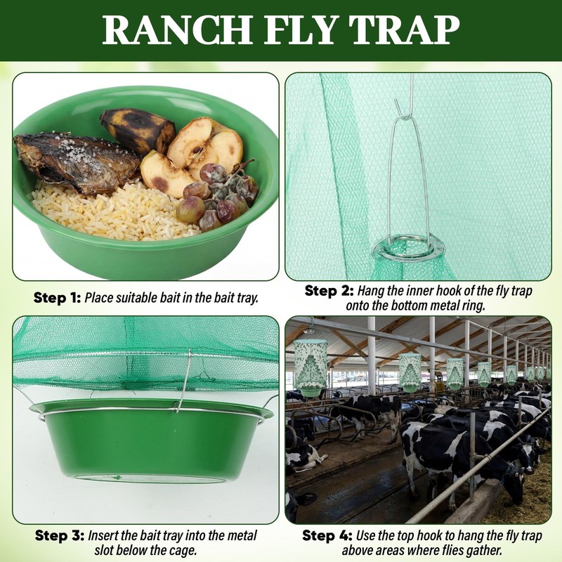 6 Pack Spotted Lanternfly Fly Traps Waterproof Ranch Fly Traps Bags Outdoor H... gallery