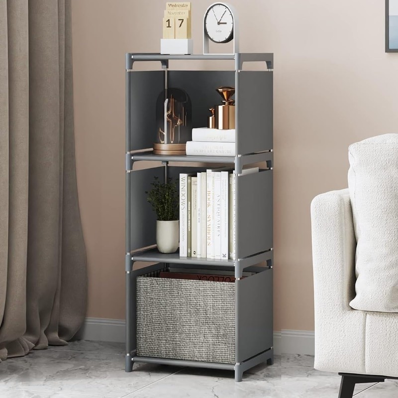 Elegant 3-Cube Storage Organizer for Compact Living Spaces - Durable & Stylish gallery