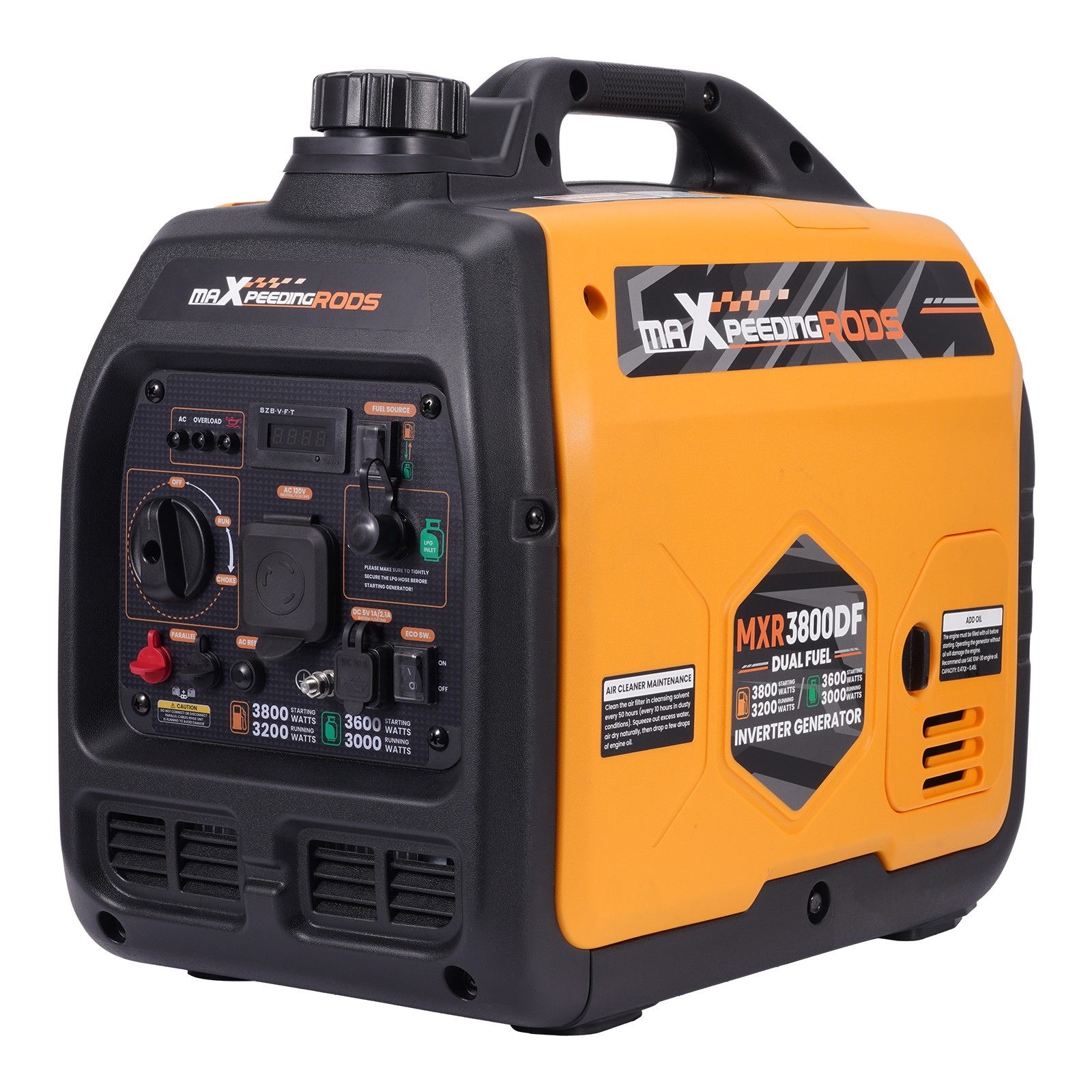 3.8KW ECO Mode Dual Fuel Inverter Generator Fuel Efficient for Night Parties gallery