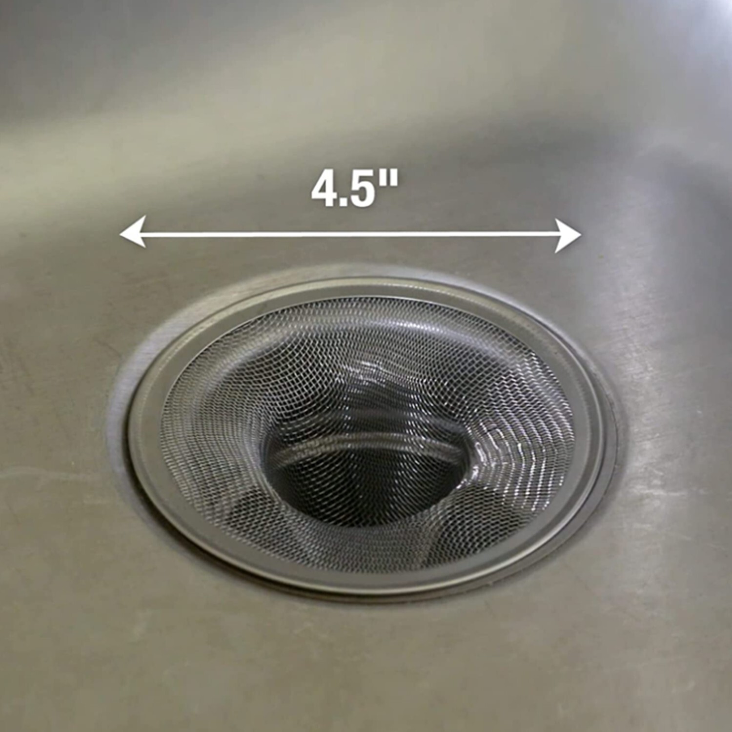 4 Pcs 4.5in Mesh Kitchen Sink Strainer Stainless Steel Filter Drain Strainer gallery