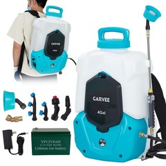 Battery Powered Backpack Sprayer 4 Gal Tank 0-90 PSI Adjustable Pressure US Fast
