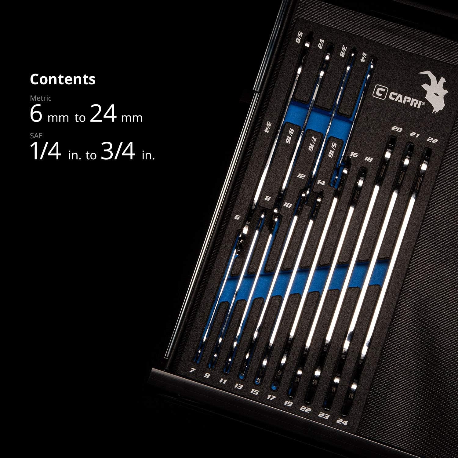 Capri Tools Open End Wrench Set Master gallery