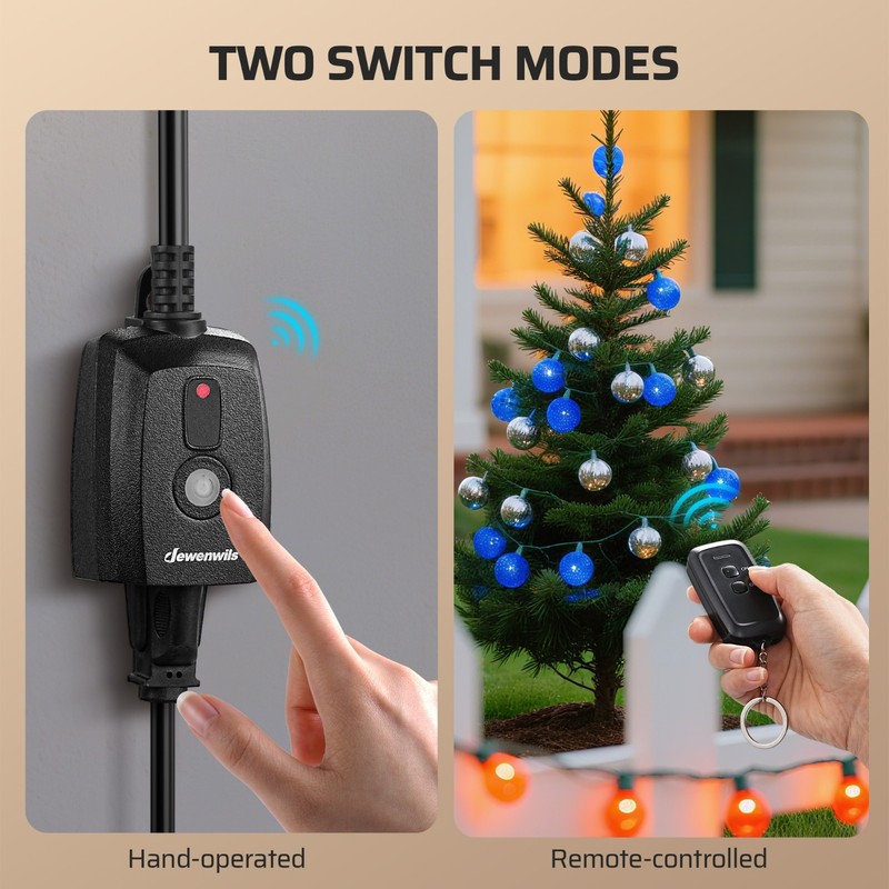 DEWENWILS Outdoor Remote Control Outlet, Indoor Wireless Remote Control Switch gallery