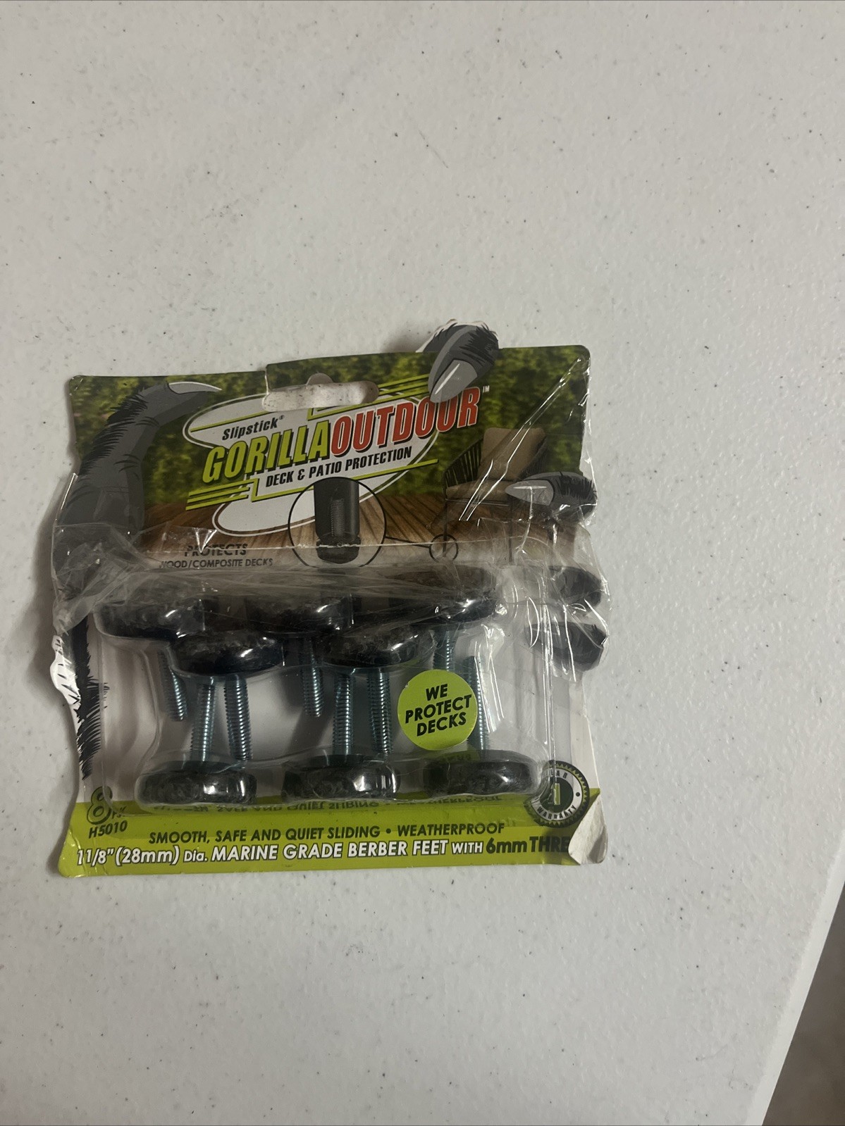 Slipstick Gorilla Outdoor Adjustable Furniture Levelers (8 Pack) H5010 gallery