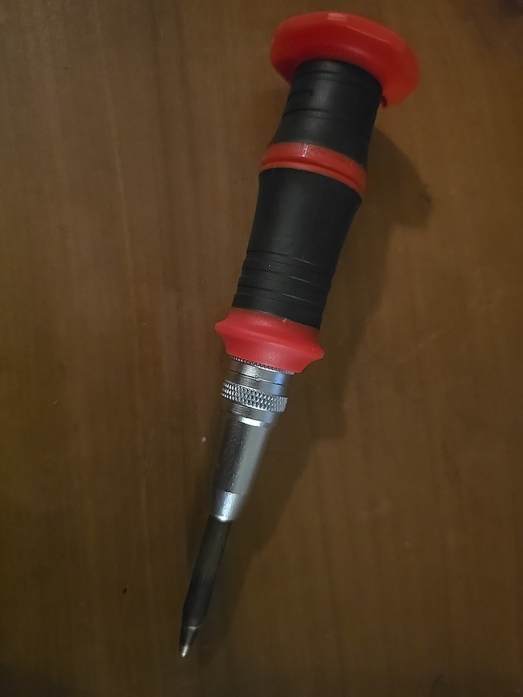 Mayhew Automatic Center Punch Adjustable Spring Loaded Made in USA