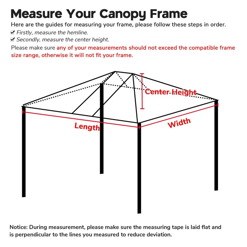 InstaHibit 10x20Ft Replacement Canopy Top Cover UV50+ Outdoor Patio Home Garden gallery