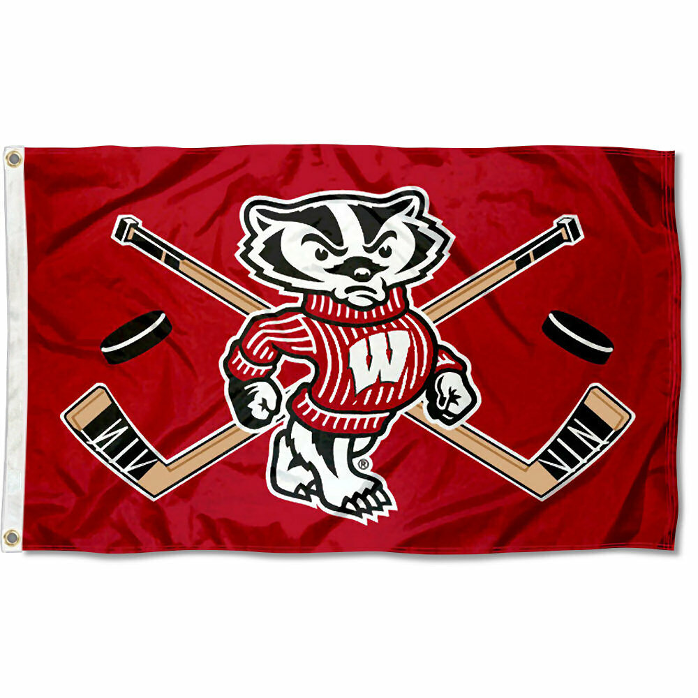 Wisconsin Badgers Hockey Flag gallery