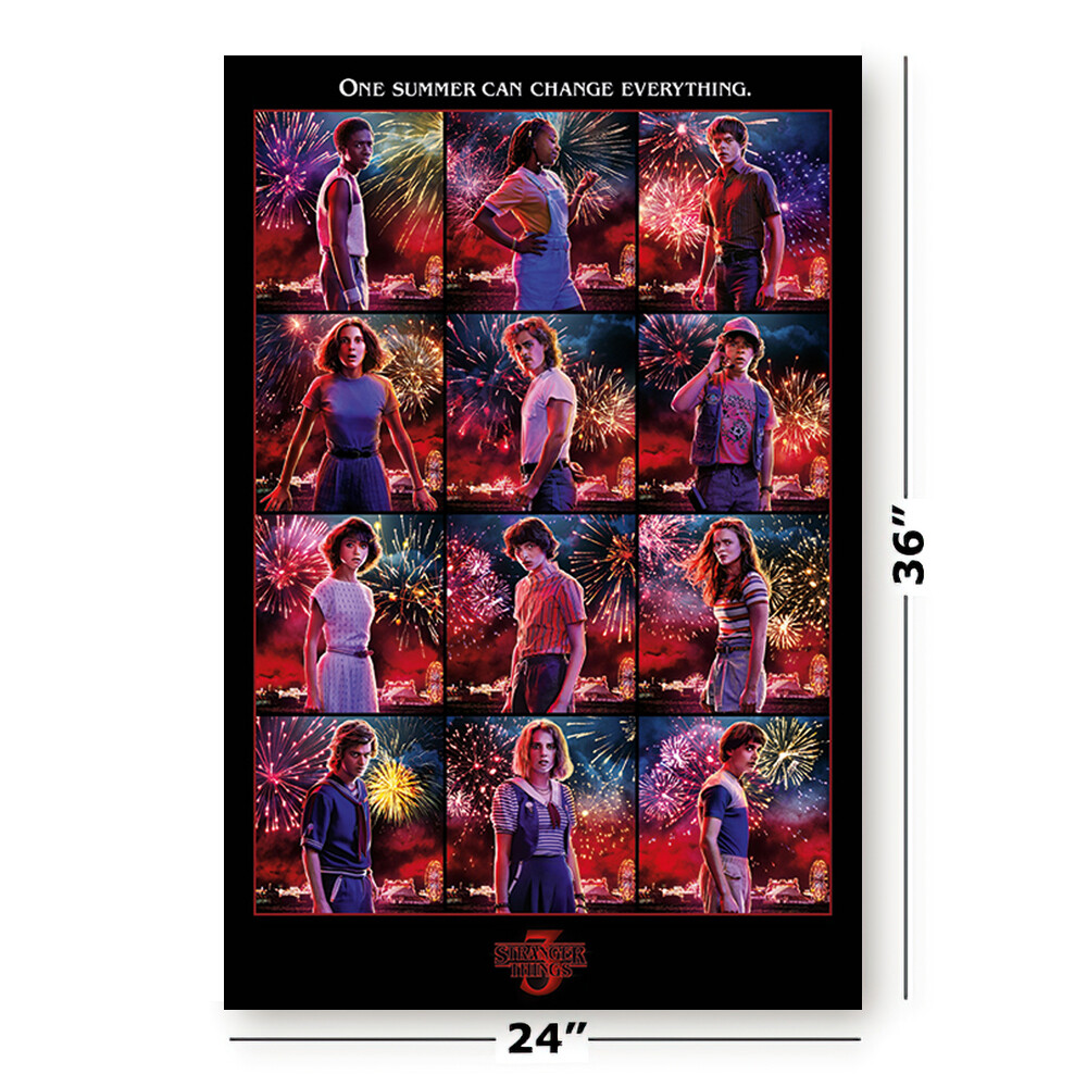 Stranger Things: Season 3 - TV Show Poster / Print (12 Characters / Grid) gallery