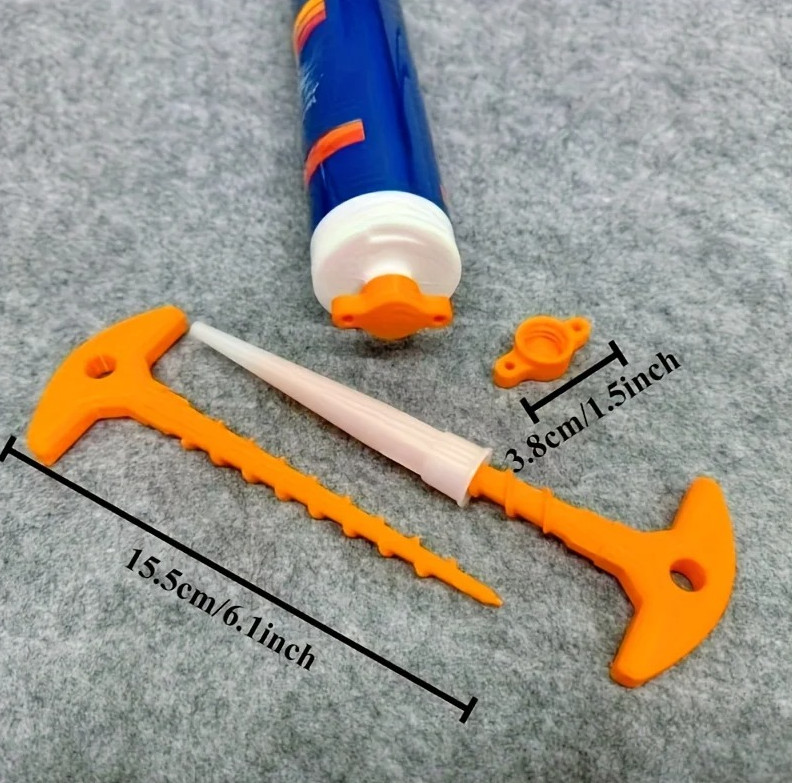 2pcs Silicone Seal Cap & Nozzle Removal Tool Set Prevent Drying Hand Tool - NEW gallery
