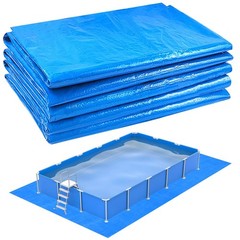 Rectangular Frame Pool Ground Cloth, 14.6×8.3Ft Waterproof Liner Pad