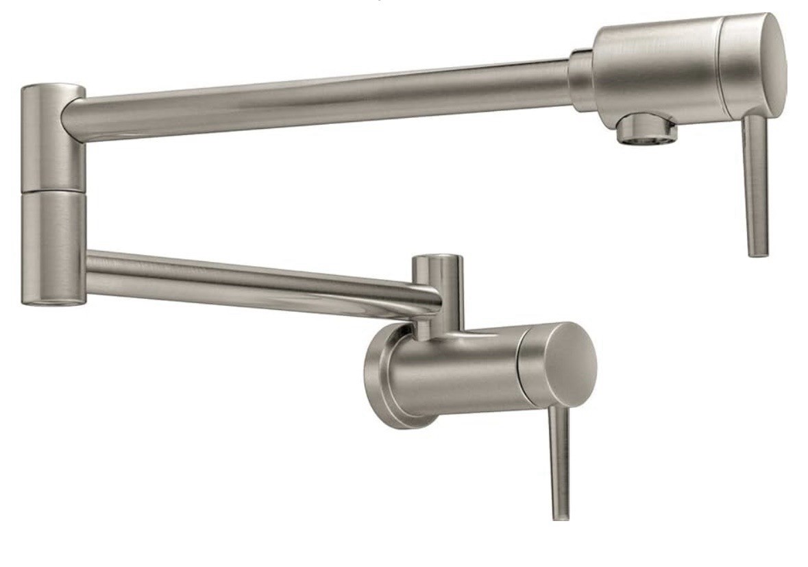 Delta 1177LF-SS Traditional Wall Mounted Pot Filler Kitchen Faucet Stainless NEW gallery
