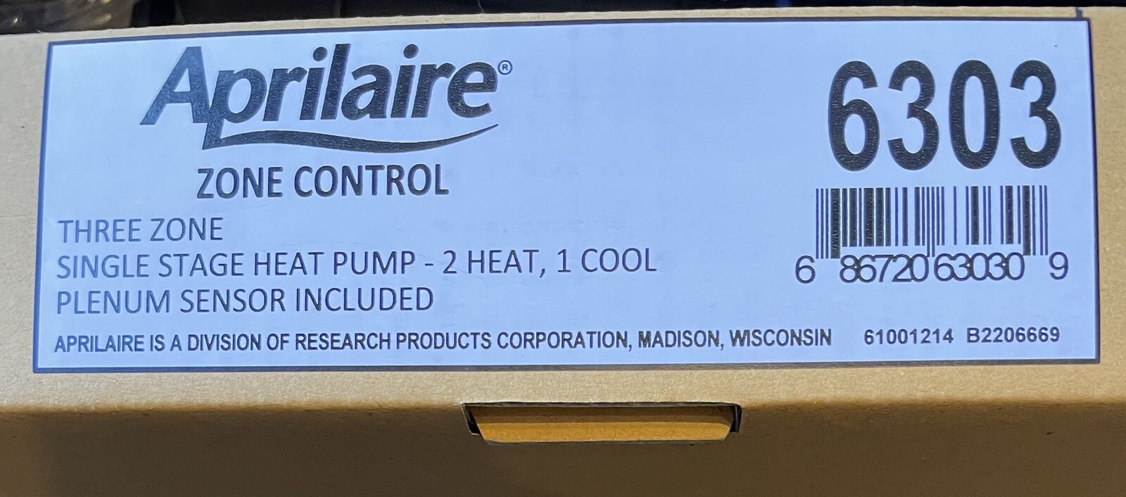 Aprilaire 6303 Single-Stage 2 or 3-Zone Heat Pump Zone Control Panel gallery