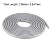 T-Slot Mount Window Weatherstrip Seal 6.5mm Bulb for 4mm Slot 3 Meters Long Gray gallery