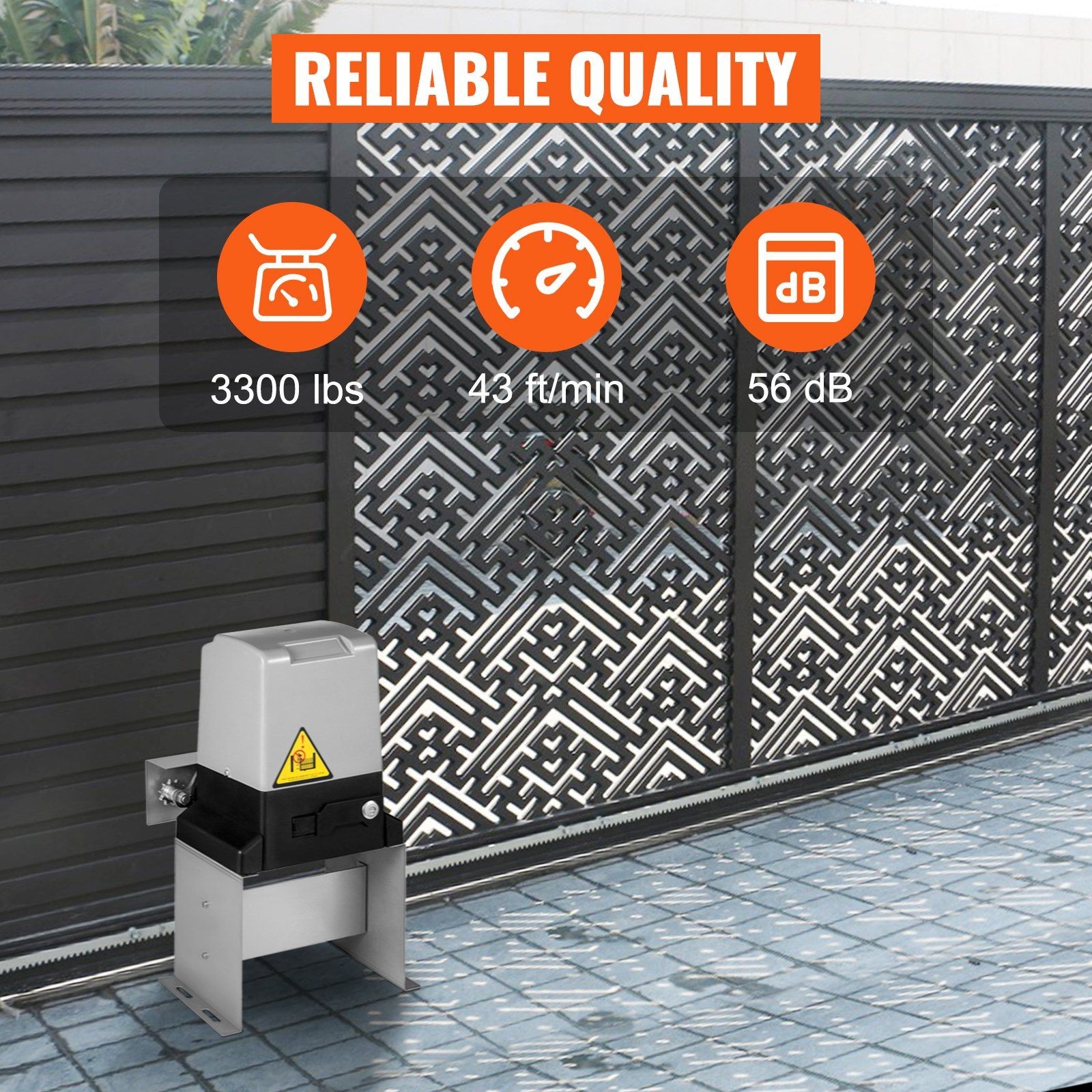 3300lb Smart Gate Opener with Auto Close and Obstacle Detection gallery