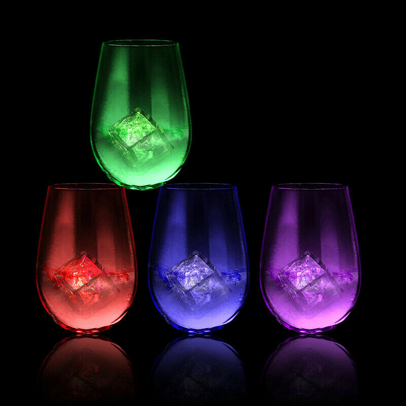 Light Up Ice Cube multi colors LED Glow Ice Cube ON/OFF -120 pack (10DZ) gallery