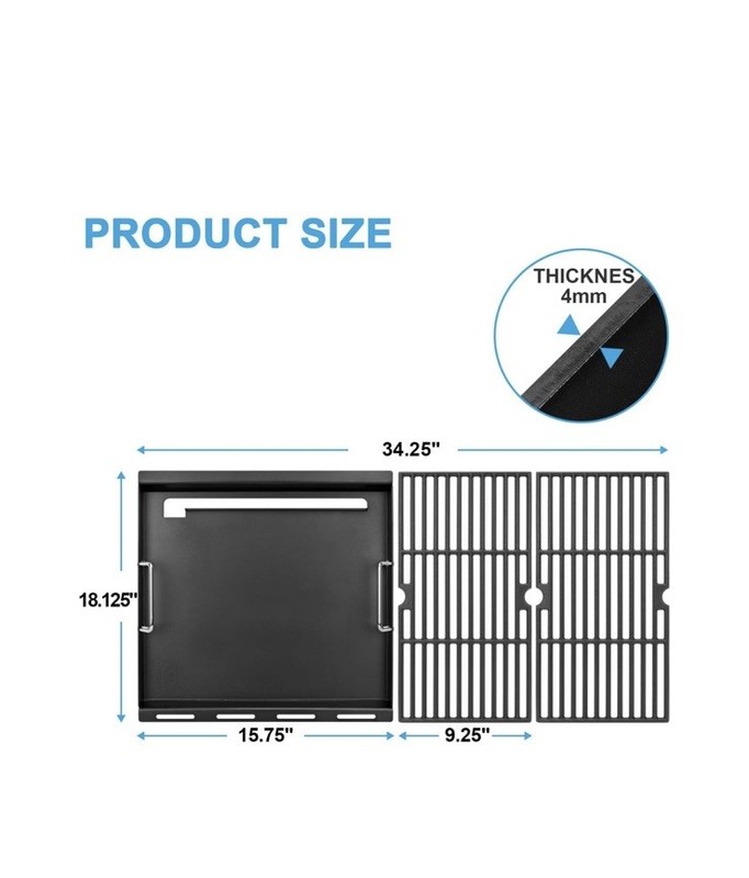 Griddle Inserts For Charbroil Performance 6 Burner Grill 463245917 Replacements gallery