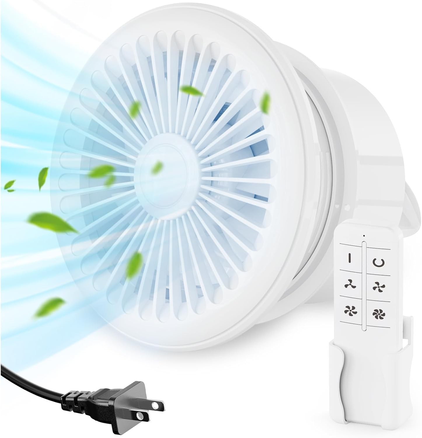 382CFM 6-Inch Wall Mount Exhaust Fan with Bladeless Design for Ba gallery