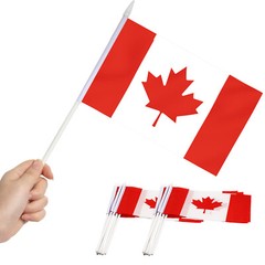 Anley Canada Mini Flag 12 Pack Hand Held Small Miniature Canadian Flags on Stick