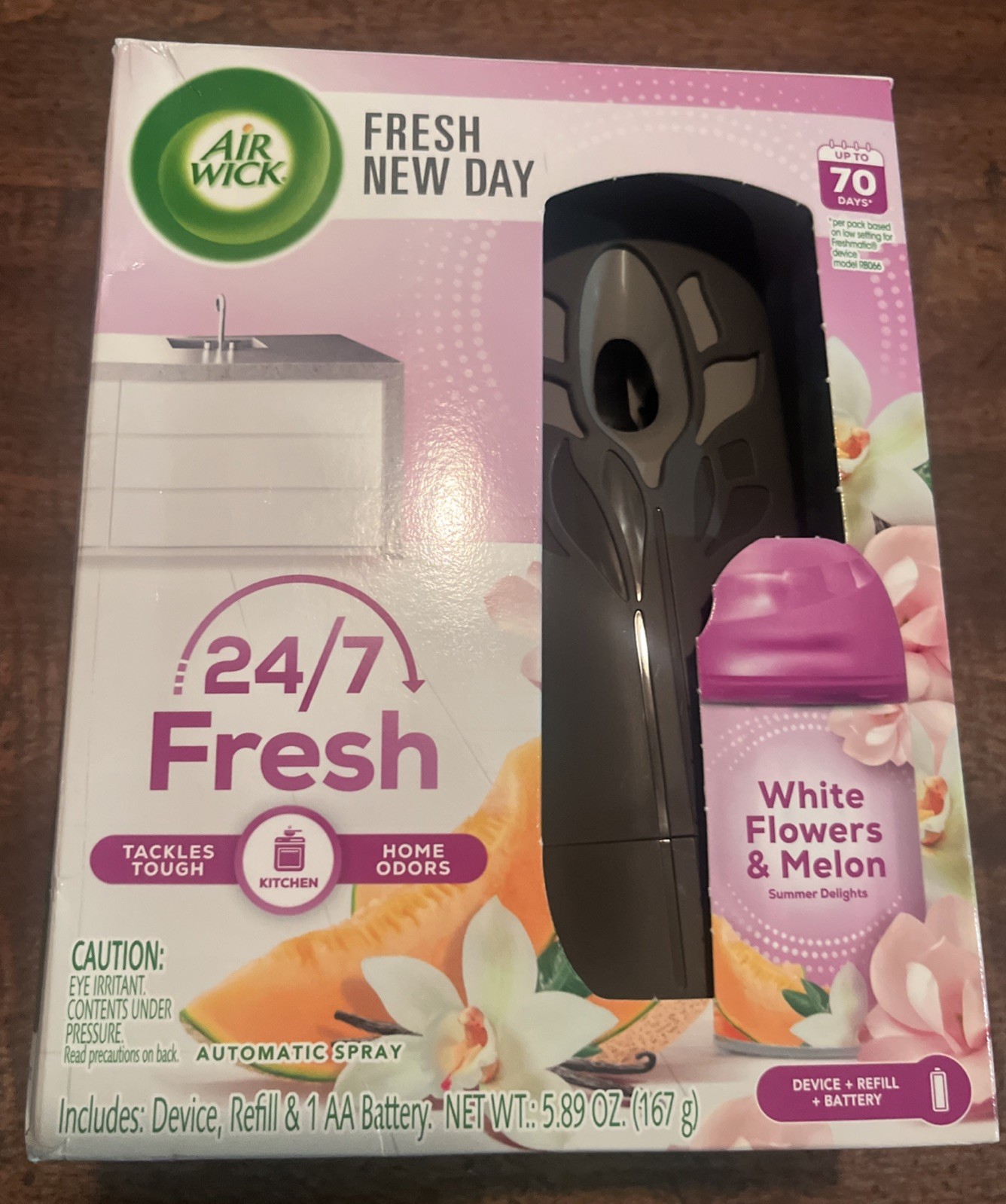 Air Wick Freshmatic 24/7 Fresh Kit + 2 Refills Lavender Chamomile Auto Spray gallery