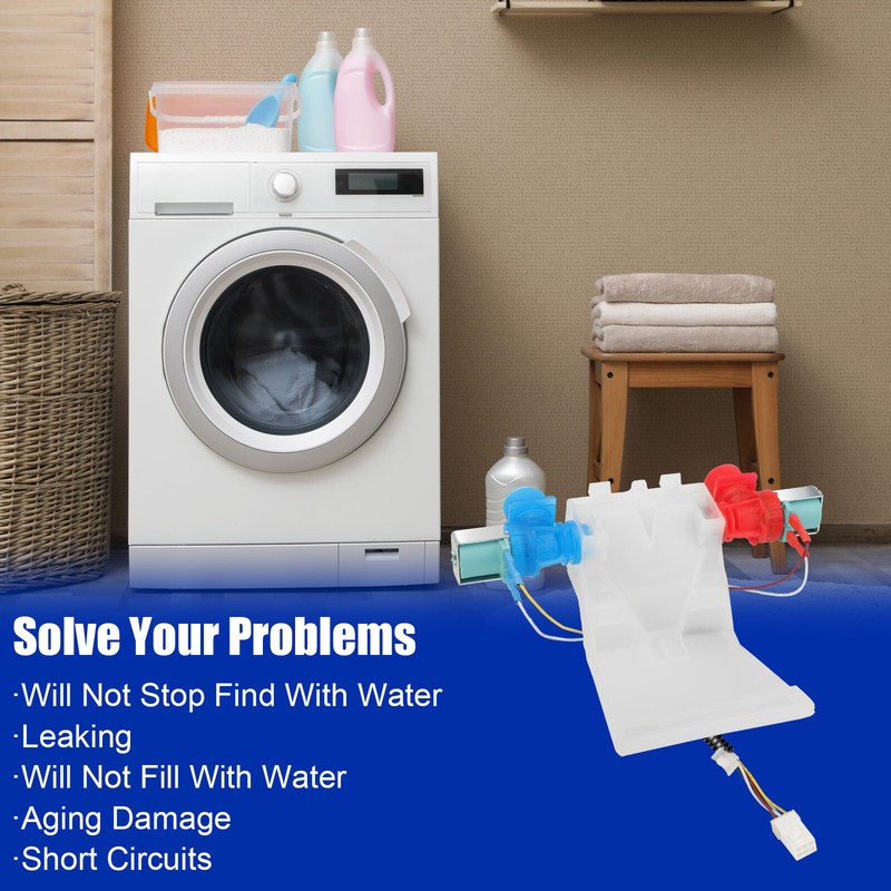 Washer Water Inlet Valve Compatible with Whirlpool Kenmore W10144820 AP6015761 gallery