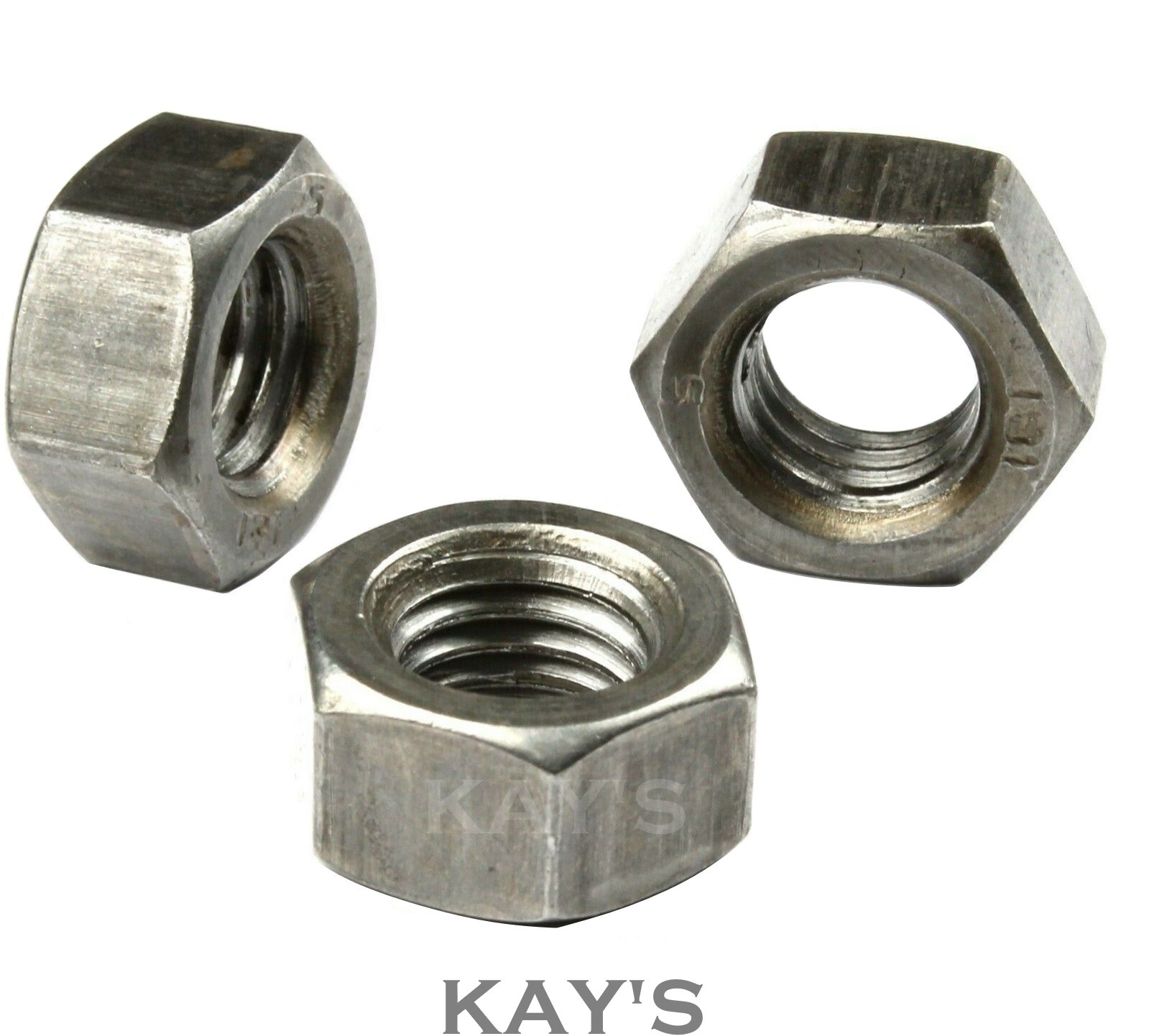 BSF FULL NUTS FINE THREAD HEXAGON GRADE A 1/4" 5/16" 3/8" 7/16" 1/2" 5/8" 3/4" gallery