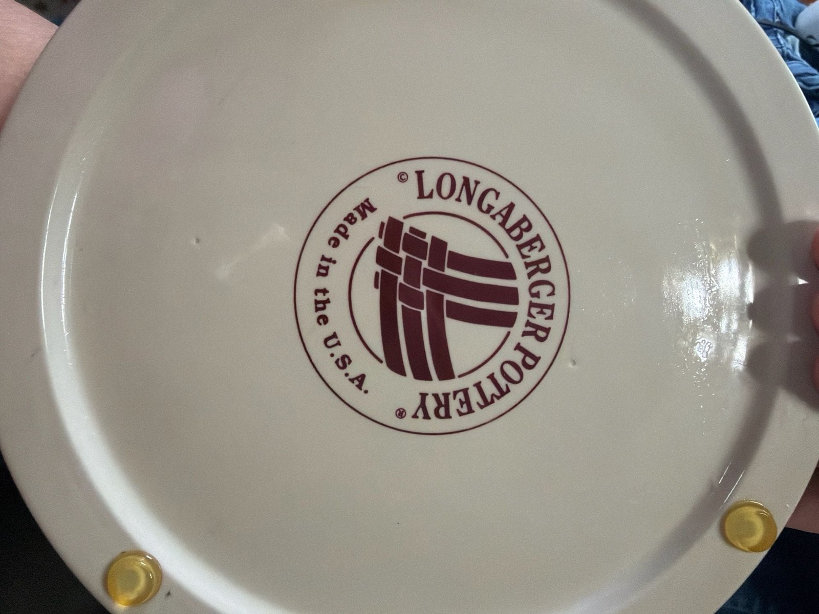Vintage Large Potpourri Crock by Crazy Mountain with Longaberger Plate gallery