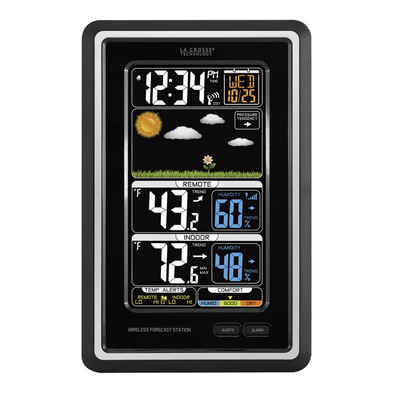 S88907 La Crosse Technology Wireless Color Weather Station TX141TH-BV3 Open Box gallery