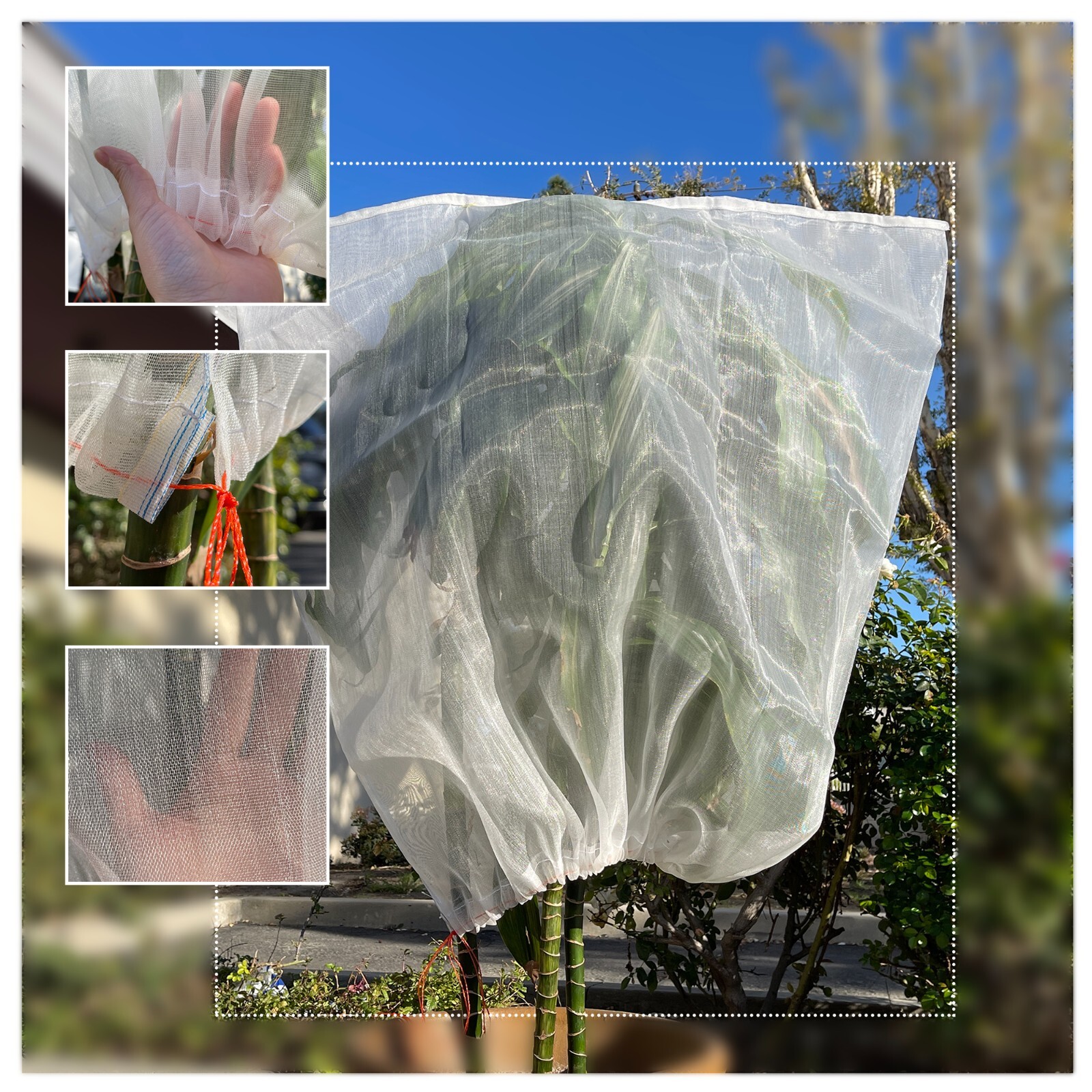 UV Resistant Shade netting with string Plant Cover Garden Greenhouse Patio Porch gallery