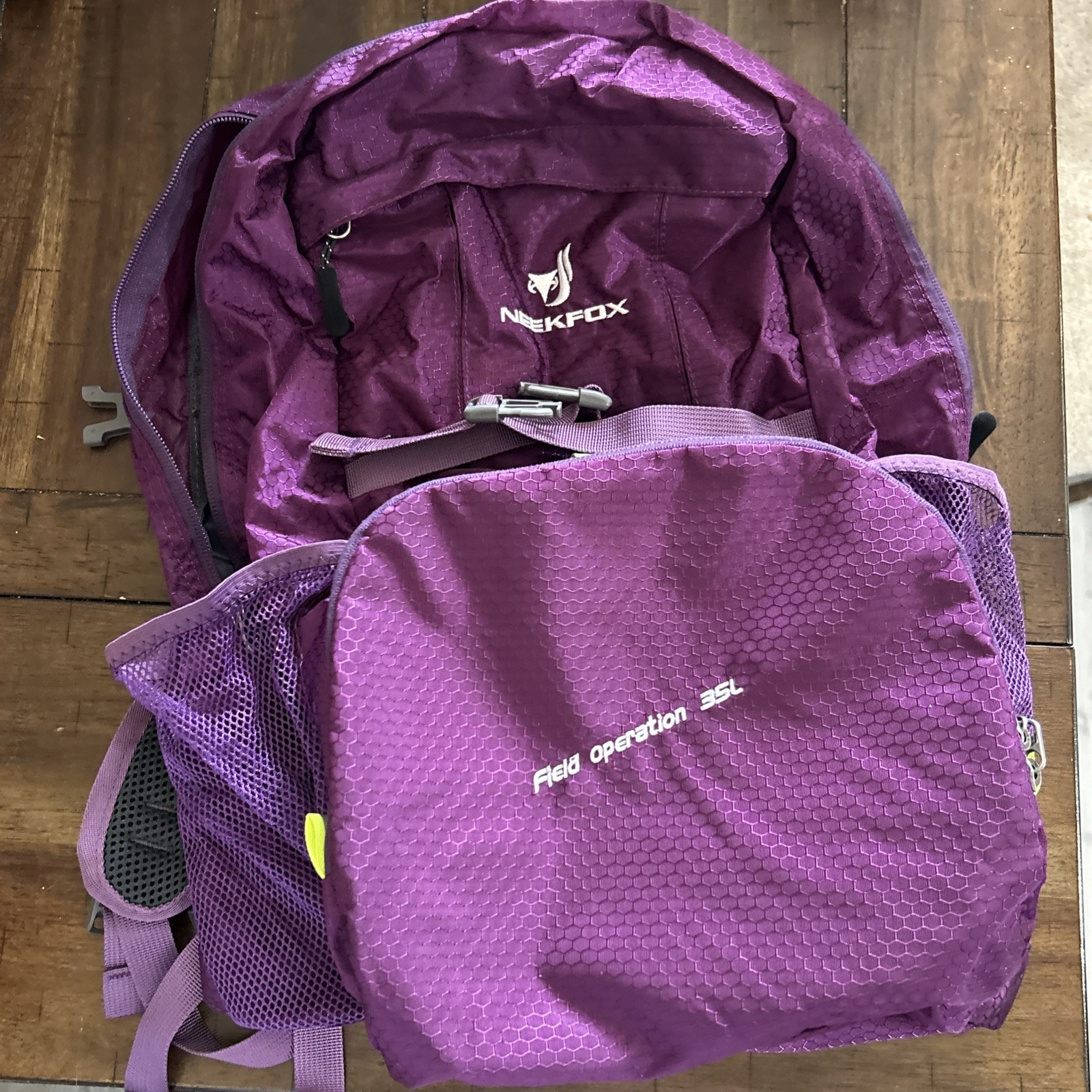 Neekfox Field Operations 35L Durable Foldable Daypack Purple Back Pack 3