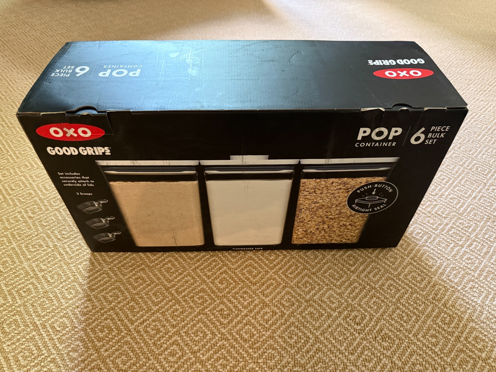OXO Pop 2.0 6pc Bulk Storage Container Set 6 Piece gallery