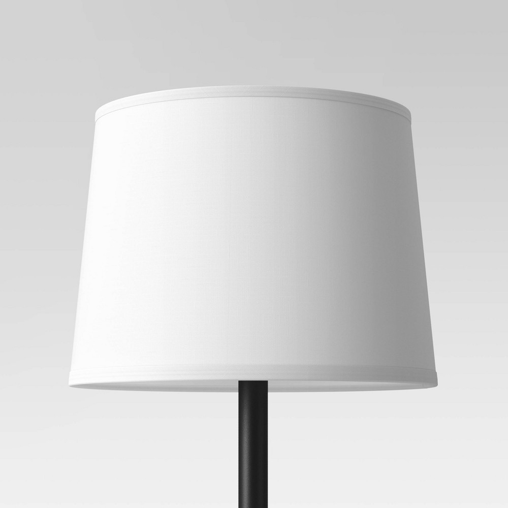 Threshold Modified Textured 10" x 13" Drum Lamp Shade White Brand New gallery