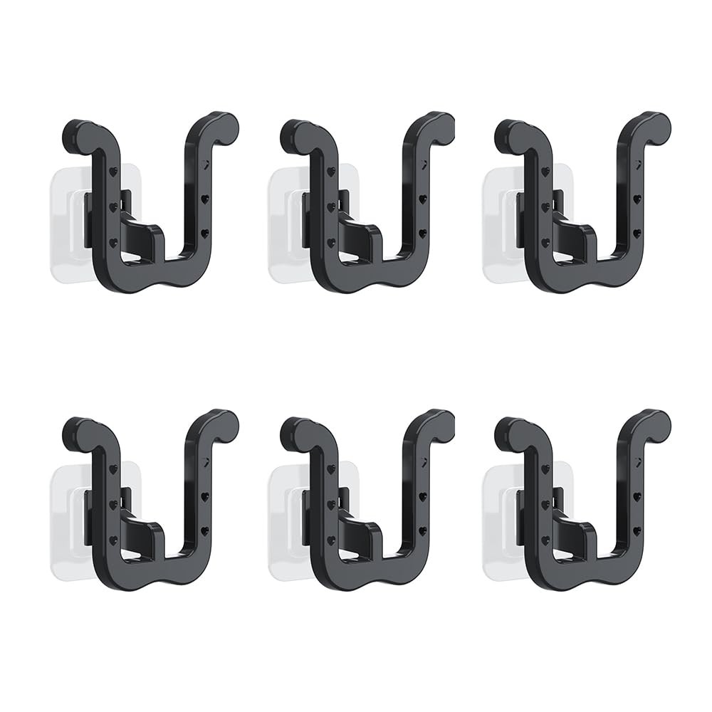 6Pcs Self-Adhesive Wall Slipper Rack Durable Foldable No-Drill Installation f... gallery