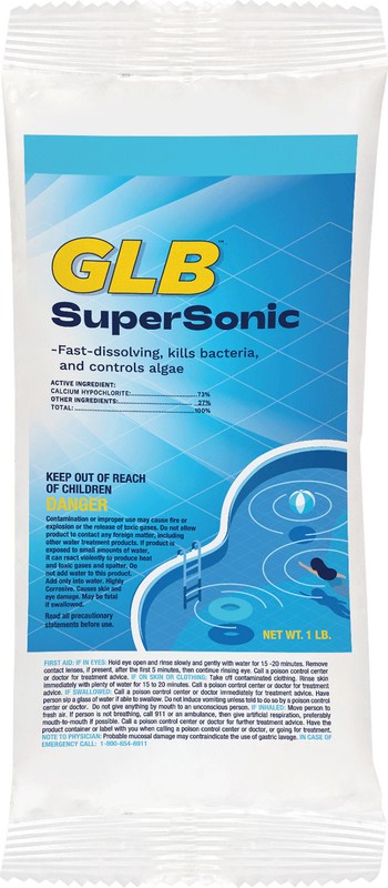 GLB SuperSonic Pool Shock 1 lb 6 Pack Calcium Hypochlorite Shock gallery