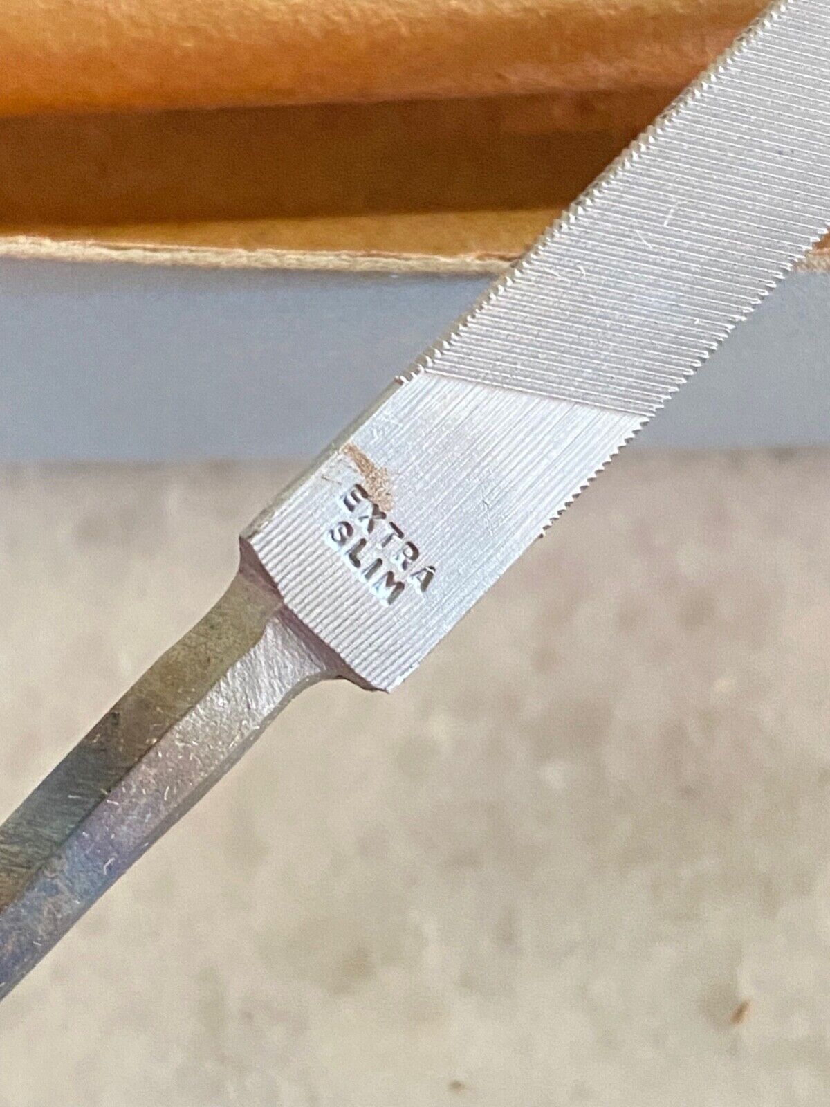 1 new NICHOLSON #14698 - 7" Triangle Extra Slim Taper Hand File, Made in USA gallery