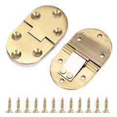 2 Pack 90 Degree Flip Top Hinges Solid Brass For Folding Tables 55Lb Capacity
