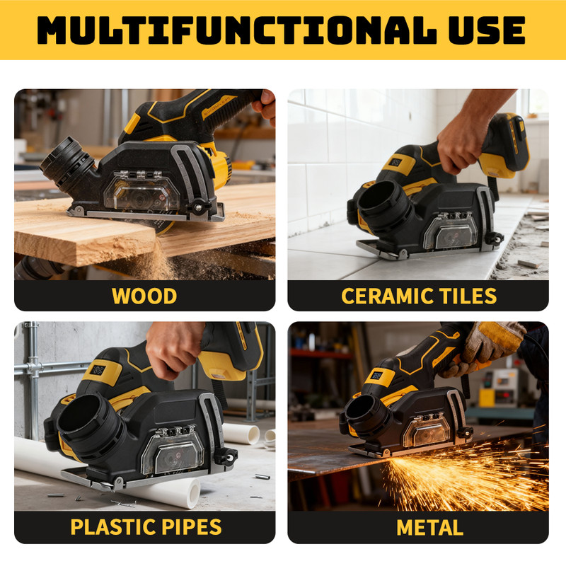 Compact 3" Electric Circular Saw - Brushless Motor, Fits DEWALT 20V/18V gallery
