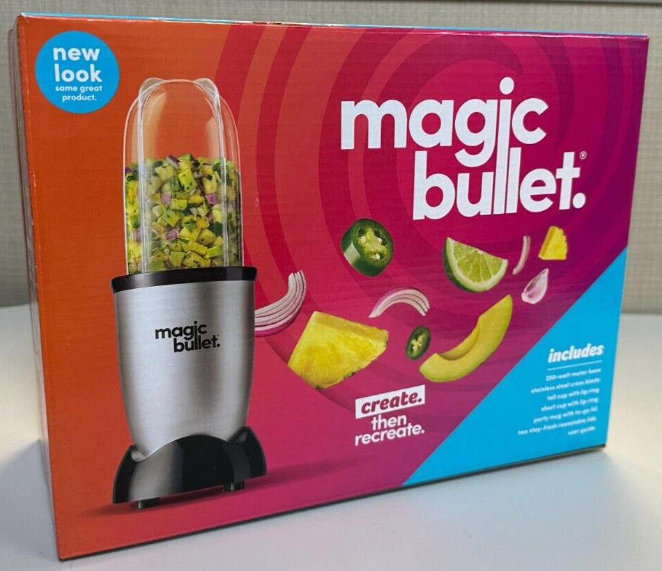 The Original Magic Bullet Mini 11-Piece Set Blender & Mixer in Small - Silver gallery